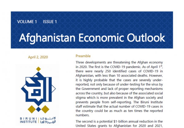 Afghanistan Economic Outlook Issue I – April 2020