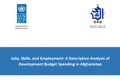 Jobs, Skills, and Employment: A Descriptive Analysis of Development Budget Spending in Afghanistan